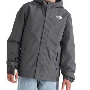 The North Face Youth Gray Hooded Jacket L 15/16